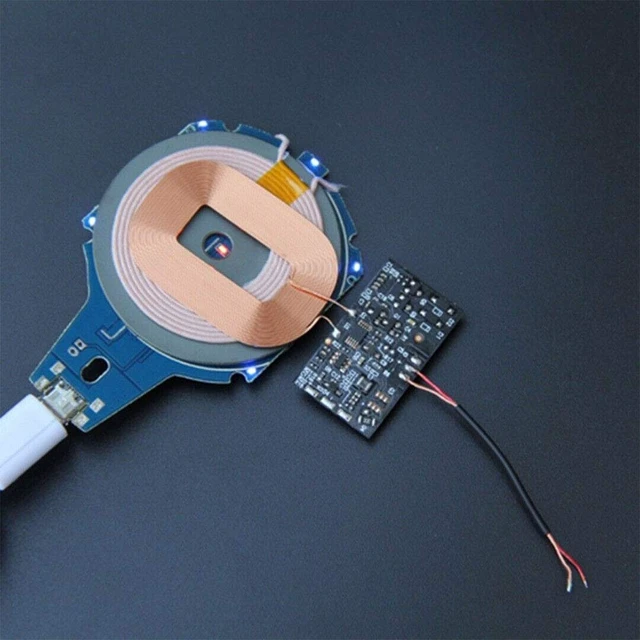 Alt view image 5 of 7 - 2Pcs Wireless Charger Receiver Module PCBA Board Coil Universal Qi DIY