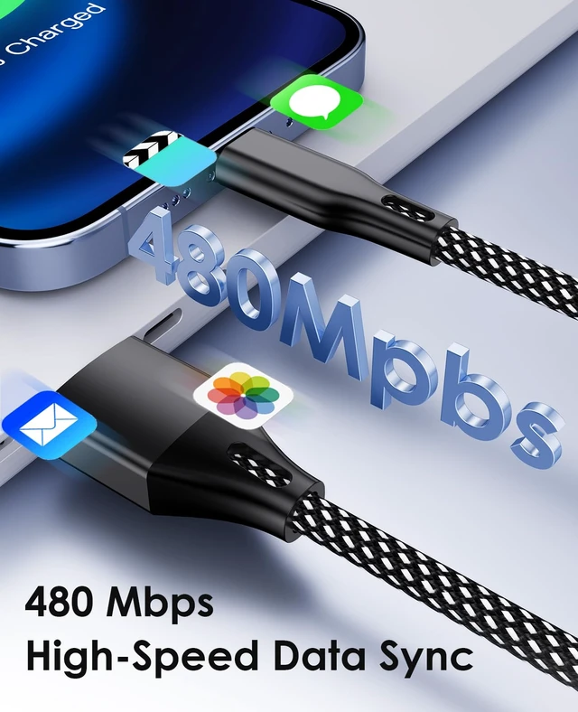 Alt view image 7 of 7 - Coiled USB A to USB C Cable 3.3FT, Organized Fast Charger Cord | Magnetic Wrapped USB C Charging Cable, Tangle-Free Braid Cord for Car & Travel, Compatible with iPhone 17 16, Galaxy, Black