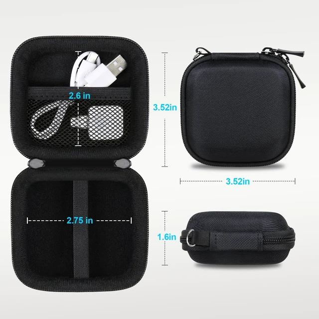 Alt view image 3 of 7 - Case for Square Card Reader, Chip Card Reader Scanner Case for Square Reader for contactless and chip (2nd Generation) Hard Carrying Bag Holder for Apple Pay, Black