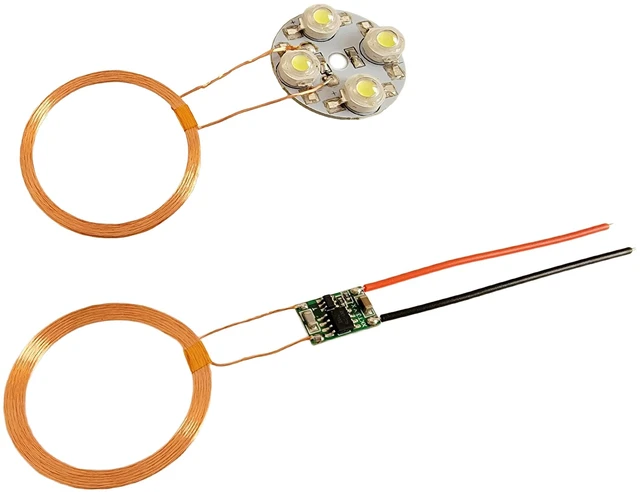 Main image of 12V 50mm Distance Charging Transmitter + Receiver 4 pcs 1W high Power LED Power Charger Transfer