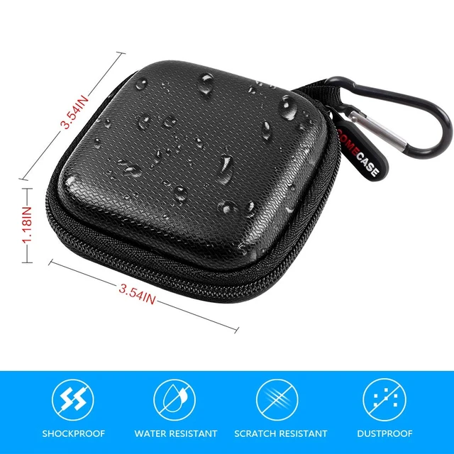Alt view image 4 of 7 - Hard Case for Square Reader for Contactless and Chip (2nd Gen) | Hard EVA Protects from Drops and Pressure; Mesh Pocket Organizes USB Cable, Carabiner Clips to Work Bags, Black, Case Only