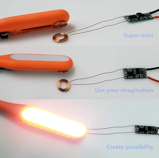 Alt view image 2 of 7 - Wireless Charging 10mm Coil 150mA Power Charger 5V Output (10mm Coil 150mA)