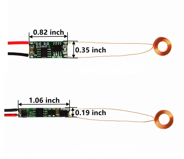 Alt view image 5 of 7 - Wireless Charging 10mm Coil 150mA Power Charger 5V Output (10mm Coil 150mA)