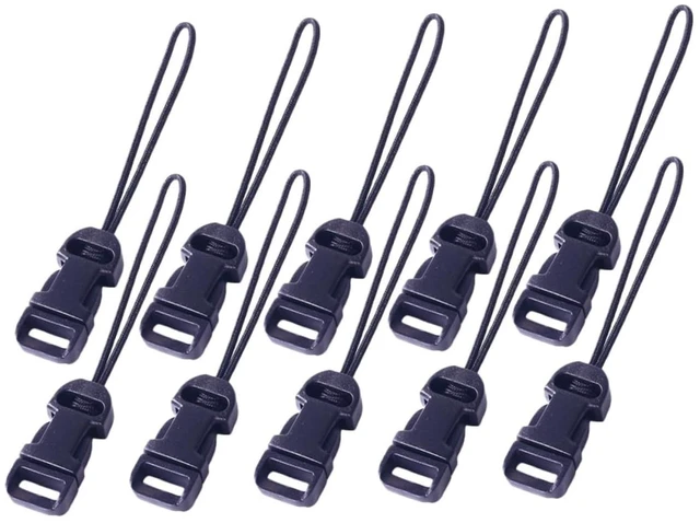 Main image of Camera Quick Release Strap Buckle Set 10 Qd Connector Clips Mini Qd Loop Easy Install Camera Strap Attachment Loop for Neck Straps Digital Cameras Binoculars Outdoor Photography