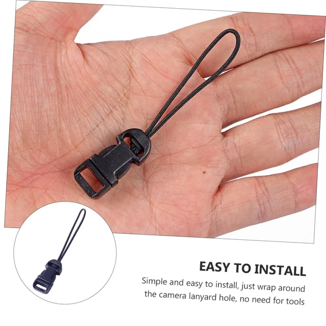 Alt view image 7 of 7 - Camera Quick Release Strap Buckle Set 10 Qd Connector Clips Mini Qd Loop Easy Install Camera Strap Attachment Loop for Neck Straps Digital Cameras Binoculars Outdoor Photography