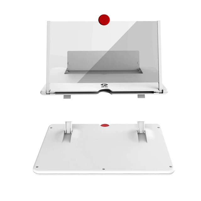 Alt view image 6 of 7 - 12"Screen Magnifier Amplifier,3D HD Mobile Phone Magnifier Projector Screen for Movies,Videos,and Gaming.Foldable Mobile Phone Holder with Screen Magnifier,Supports All Smartphones,A Smart Gift(White)