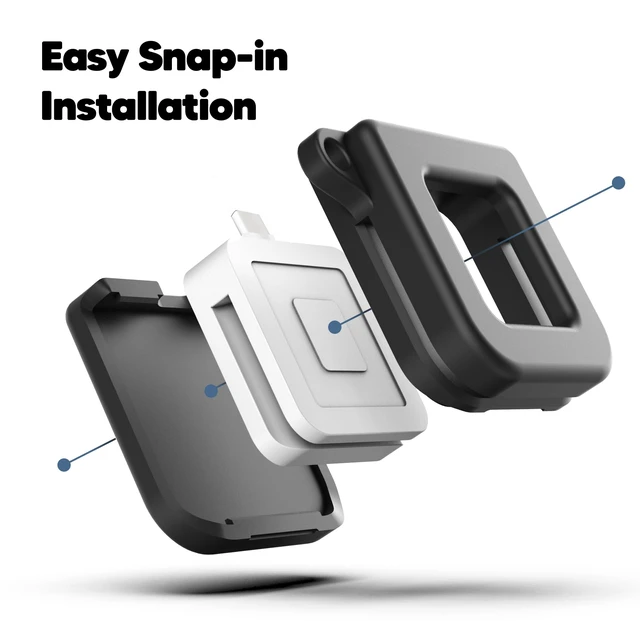 Alt view image 3 of 7 - Keychain Case Designed for Square Reader for Magstripe (USB-C) Black