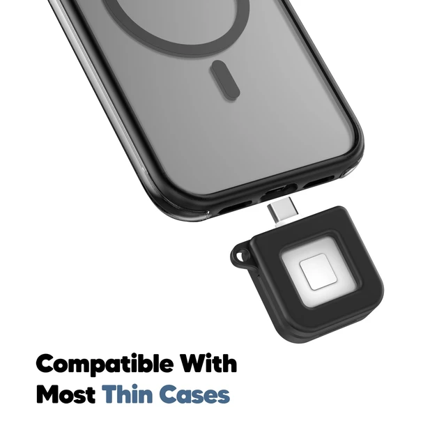 Alt view image 4 of 7 - Keychain Case Designed for Square Reader for Magstripe (USB-C) Black