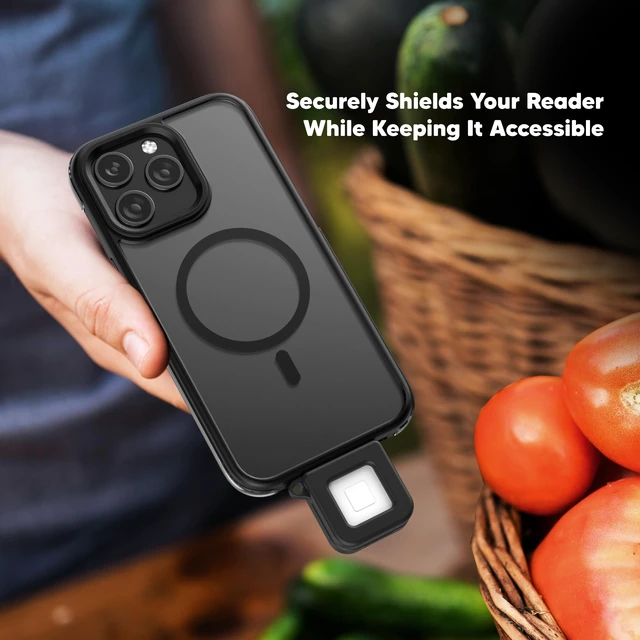 Alt view image 5 of 7 - Keychain Case Designed for Square Reader for Magstripe (USB-C) Black