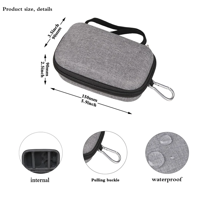 Alt view image 6 of 7 - Case for Square Dock Reader and Square Contactless Chip Reader (Case Only) | Hard Portable Bag Store Square Reader, Square Dock, USB Cables
