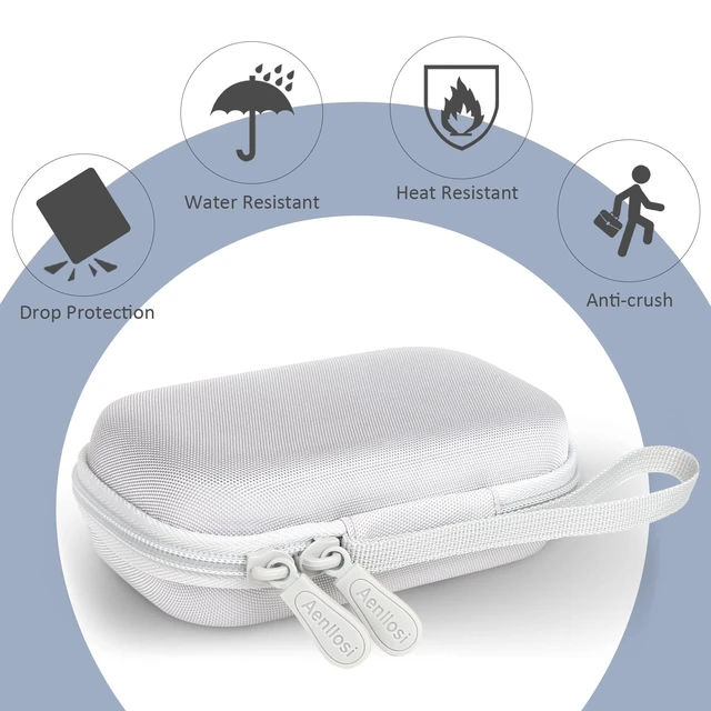 Alt view image 4 of 7 - Hard Case for Contactless Square Card Reader/Chip Reader, White | Hard shell construction, Water-resistant design, Soft interior lining, Protective case only