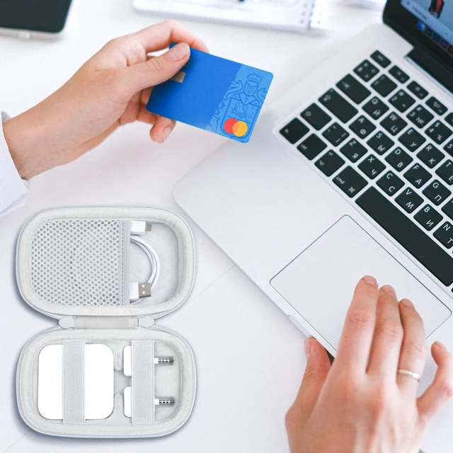 Alt view image 6 of 7 - Hard Case for Contactless Square Card Reader/Chip Reader, White | Hard shell construction, Water-resistant design, Soft interior lining, Protective case only