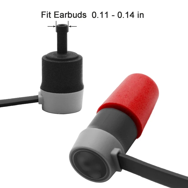 Alt view image 3 of 6 - Foam Replacement Ear Tips for Walker's, Westone, Shure, Plugfones | Earbuds Tips Compatible with Etymotic, Elgin, ISOtunes PRO Earbuds, IEM ear tips,Comfort Fit, 3Pairs (Assorted -S/M/L) Red