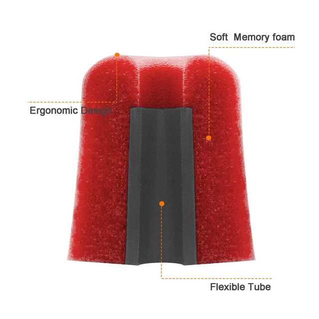 Alt view image 5 of 6 - Foam Replacement Ear Tips for Walker's, Westone, Shure, Plugfones | Earbuds Tips Compatible with Etymotic, Elgin, ISOtunes PRO Earbuds, IEM ear tips,Comfort Fit, 3Pairs (Assorted -S/M/L) Red