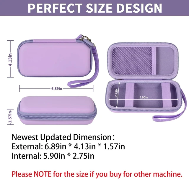Alt view image 3 of 7 - Power Bank Case for Anker MagGo 633/622/621/321 Portable Charger, Box Only | 5000mAh/10000mAh Magnetic Battery Wireless Power Delivery, Hard Shell, for Commuters/Travelers, Office/Gym/Flights, Purple