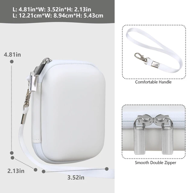 Alt view image 3 of 7 - Computer Memory Card Readers Organizer Case Compatible with SD Card Reader, USB C SD Card Reader, TF Card, Micro SD Card, Portable Memory Card Accessories Storage Bag Travel Case, White