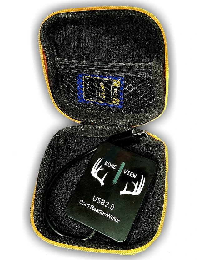 Alt view image 3 of 3 - Protective Storage Case, Pocket Size Weather Resistant Shell and Zipper to Safely Store Your Deer Hunting and Scouting Accessories (Orange)