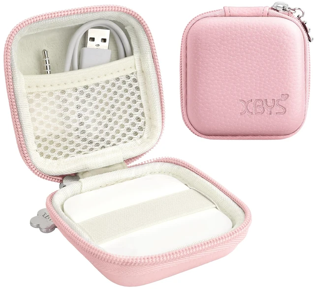 Main image of Hard Case for Square Contactless & Chip Reader 1st/2nd Gen, Pink | Square Card Reader Case, Mini Carrying Bag for Credit Card Scanner, Charger Cords, USB Cables & Small Electronic Accessories