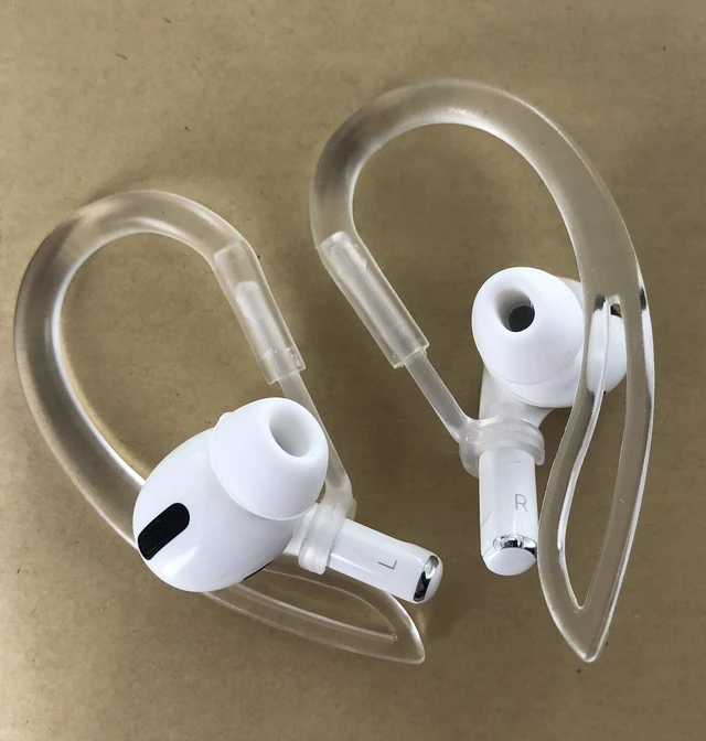 Alt view image 4 of 4 - AirPods Pro Ear Hooks Anti-Slip Anti-Drop EarhooksNot Fit in The Charging Case Compatible with AirPods Pro, Clear