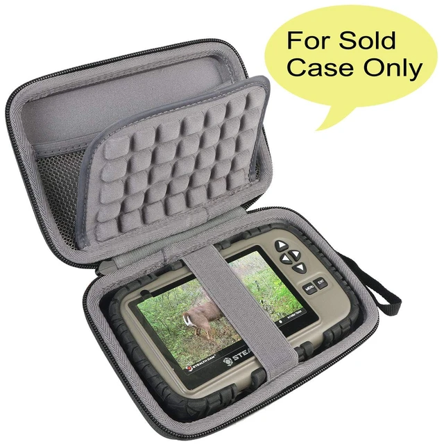 Alt view image 2 of 7 - Hard Case for Wildgame Innovations Trail Pad VU60, Black | Stealth Cam SD Card Reader Viewer 4.3" LCD Screen Compatibility, Space For Cables And Accessories, Organized Interior