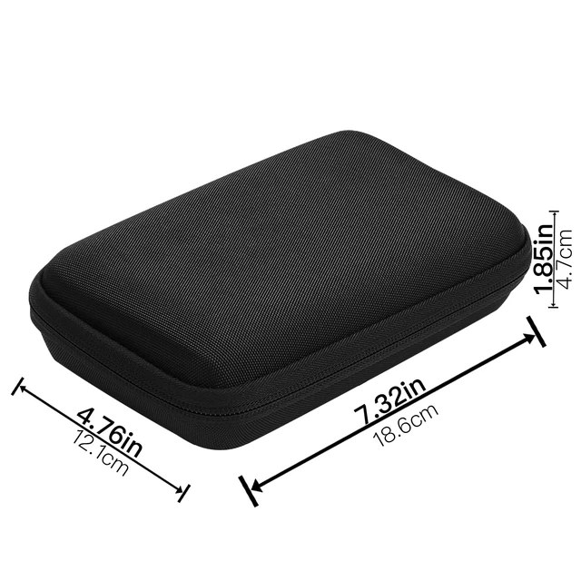 Alt view image 6 of 7 - Hard Case for Wildgame Innovations Trail Pad VU60, Black | Stealth Cam SD Card Reader Viewer 4.3" LCD Screen Compatibility, Space For Cables And Accessories, Organized Interior