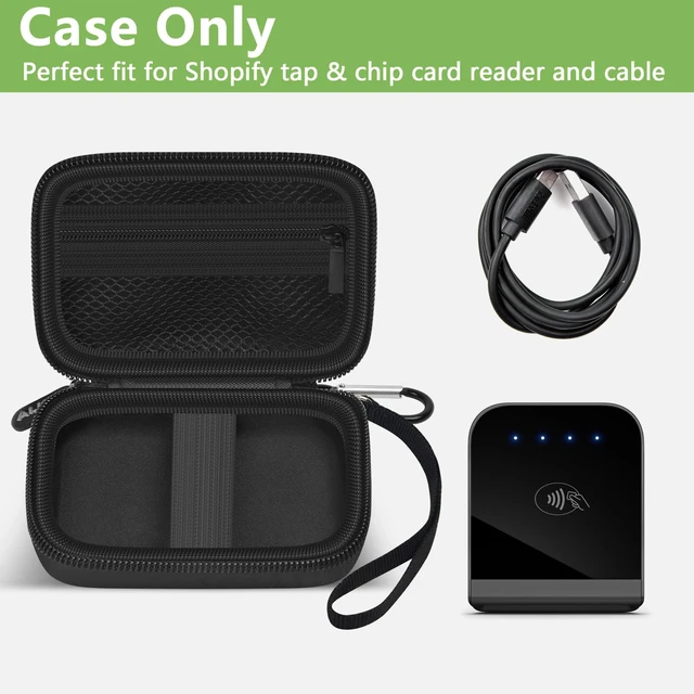 Alt view image 2 of 7 - Tap-to-Pay Card Reader Case for Shopify Tap & Chip Reader | Hard Case, Secure Storage for Card Reader and Charging Cable, Compact for Pop-up Shops and Travel, Case Only