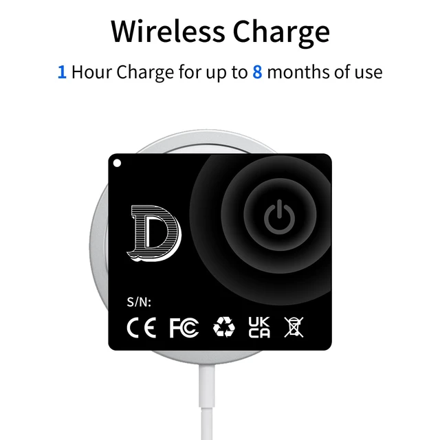 Alt view image 5 of 7 - Slim Wallet Tracker Smart Card, Ultra Thin Air Tracker Tag Work with Apple Find My(iOS Only) Rechargeable Tracker Wireless Charging IP68 Waterproof Card Tracker for Wallet,Luggage Tag,Bags