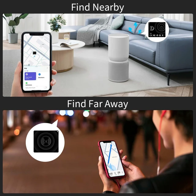 Alt view image 6 of 7 - Slim Wallet Tracker Smart Card, Ultra Thin Air Tracker Tag Work with Apple Find My(iOS Only) Rechargeable Tracker Wireless Charging IP68 Waterproof Card Tracker for Wallet,Luggage Tag,Bags