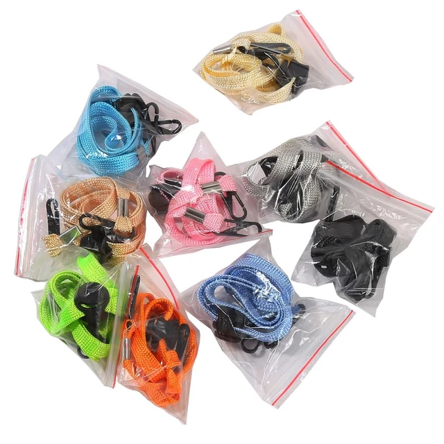 Alt view image 2 of 3 - 5 Pcs Multicolored Adjustable Hat Strap Clips Elastic Hats Removable Chin Cord, Windproof Hat Anti-Lost Cap Strap Clips for Golfing Boating Fishing Hat Outdoor, Fishing Hats (5 Colors)