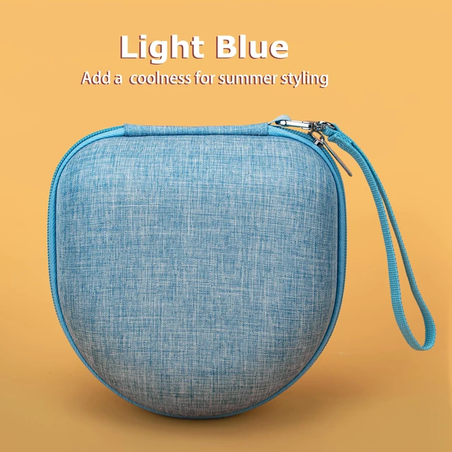 Alt view image 4 of 6 - Universal Headphone Case for Soundcore/KVIDIO/iClever, Light Blue | Compatible with Beats Solo 4/3/Studio Pro/Studio 3/BERIBES/SONY MDR7506/JBL junior 320/ATH M30X Bluetooth Headphones