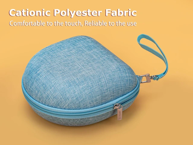 Alt view image 6 of 6 - Universal Headphone Case for Soundcore/KVIDIO/iClever, Light Blue | Compatible with Beats Solo 4/3/Studio Pro/Studio 3/BERIBES/SONY MDR7506/JBL junior 320/ATH M30X Bluetooth Headphones