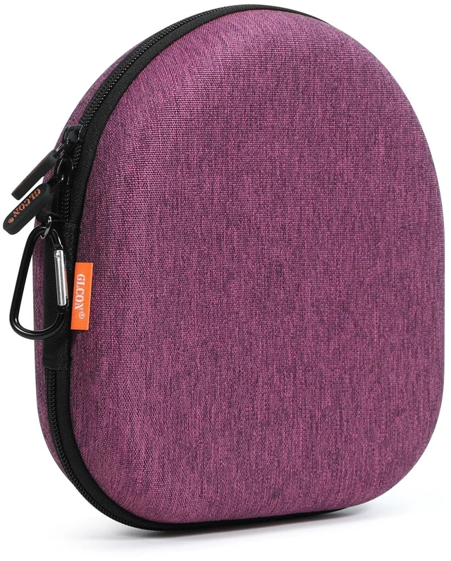 Main image of Purple Hard Shell Headphone Case, Durable Zipper Travel Carrying Pouch Bag | Compatible with Sony WH-CH520/CH720N, JBL Tune 510BT/720BT/520BT/770NC, Soundcore Q20/Q30, Jlab Headphones