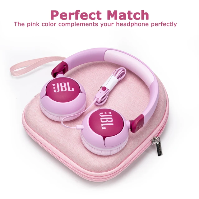 Alt view image 3 of 7 - Case Compatible with JBL Tune 510BT/520BT/500BT, Compatiblewith Sony WH-CH520/510, Compatible with JBL Junior 320, Ultra-Slim Hard Shell Headphone Case for On Ear Headphones (Pink)