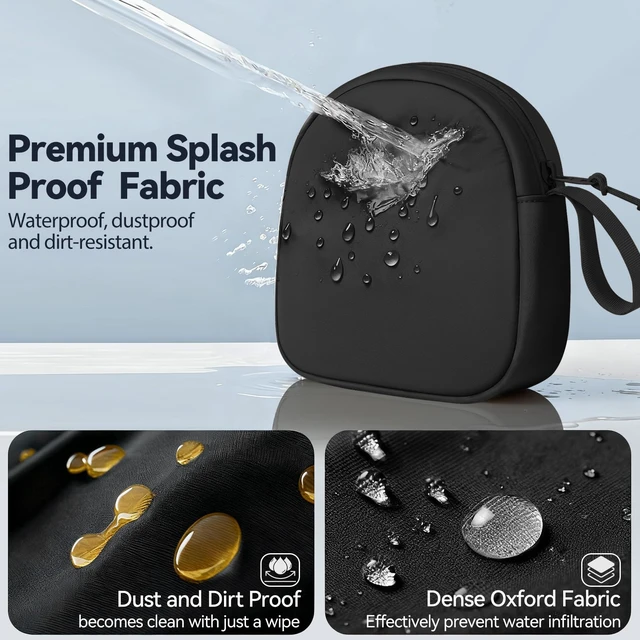 Alt view image 5 of 7 - Soft Headphone Case Headset Carrying Storage Bag Pouch,Black Compatible with JBL Tune & Live/Sony WH-CH520 510 720/ Sony MDR-ZX/Bose QuietComfort/JLab/BERIBES/TOZO/KVIDIO/SoundCore