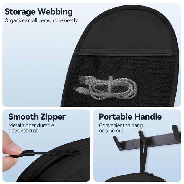 Alt view image 3 of 7 - Soft Headphone Case Headset Carrying Storage Bag Pouch,Black Compatible with JBL Tune & Live/Sony WH-CH520 510 720/ Sony MDR-ZX/Bose QuietComfort/JLab/BERIBES/TOZO/KVIDIO/SoundCore