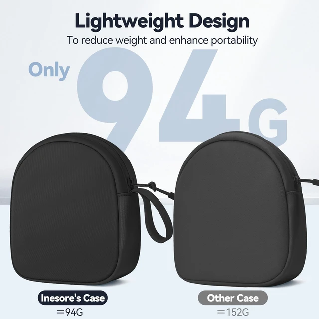 Alt view image 6 of 7 - Soft Headphone Case Headset Carrying Storage Bag Pouch,Black Compatible with JBL Tune & Live/Sony WH-CH520 510 720/ Sony MDR-ZX/Bose QuietComfort/JLab/BERIBES/TOZO/KVIDIO/SoundCore