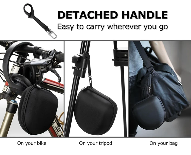 Alt view image 5 of 7 - Universal Headphone Case for Soundcore/TOZO/KVIDIO/iClever, Black | Compatible with Beats Solo 4/3/Studio Pro/Studio 3/BERIBES/SONY MDR7506/JBL junior 320/ATH M30X Bluetooth Headphones