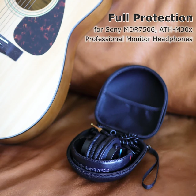 Alt view image 6 of 7 - Universal Headphone Case for Soundcore/TOZO/KVIDIO/iClever, Black | Compatible with Beats Solo 4/3/Studio Pro/Studio 3/BERIBES/SONY MDR7506/JBL junior 320/ATH M30X Bluetooth Headphones