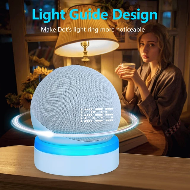 Alt view image 3 of 6 - Table Holder for Echo Dot 5th Gen and 2026 New Model, Cloud Blue