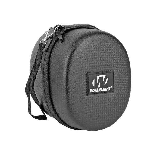 Alt view image 4 of 7 - Muff Protective Case | Weather-Resistant Durable Shockproof Dustproof EVA Carbon Finish Hunting Range Shooting Earmuff Carrying Case, Nylon Lanyard
