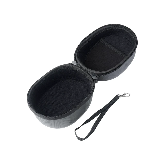 Alt view image 5 of 7 - Muff Protective Case | Weather-Resistant Durable Shockproof Dustproof EVA Carbon Finish Hunting Range Shooting Earmuff Carrying Case, Nylon Lanyard