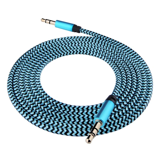 Alt view image 4 of 7 - AUX Cord for Car, 6 Pack 3.5mm Auxiliary Audio Cable, Braided Stereo AUX | 3.5mm Chords Compatible Headphone Car, iPhone, iPod, iPad, Samsung Galaxy, HTC, LG, Google Pixel, Tablet & More