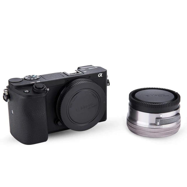 Alt view image 4 of 7 - 2-Pack E-Mount Body Cap & Rear Lens Cover Kit for Sony Cameras & Lenses | for Sony A6700 A6600 A6500 A6400 A6300 A6100 ZV-E10 II ZV-E1 A7 A7II A7III A7IV A7V A7R A7RII A7RIII A7RIV A7RV A7RVI & More