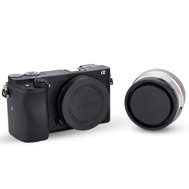 Alt view image 5 of 7 - 2-Pack E-Mount Body Cap & Rear Lens Cover Kit for Sony Cameras & Lenses | for Sony A6700 A6600 A6500 A6400 A6300 A6100 ZV-E10 II ZV-E1 A7 A7II A7III A7IV A7V A7R A7RII A7RIII A7RIV A7RV A7RVI & More