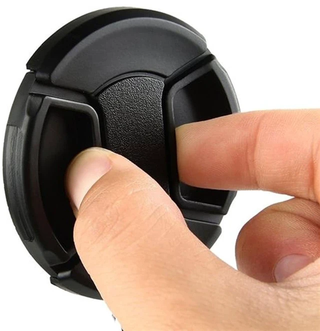 Alt view image 2 of 4 - (5 Pcs Bundle) 55MM Front Lens Filter Snap On Pinch Cap, 55mm Lens Cap, 55 mm Protector Cover for DSLR SLR Camera Lense