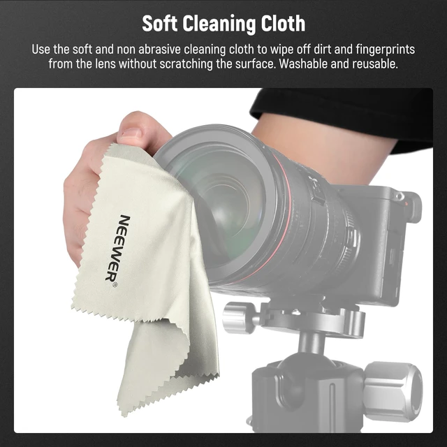 Alt view image 7 of 7 - 52mm Lens Cap Kit (2 Pack), Lens Cover with Anti Loss Strap | Cleaning Cloth, Compatible with Canon Nikon Sony Fujifilm Panasonic Camera Lens of 52mm Diameter