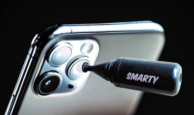 Alt view image 3 of 7 - Smarty Smartphone Camera Clean Bundle | Black Carbon Cleaning, Original Patented Tech, Removes Fingerprints Dust Grease, Cell Phone Camera Optics