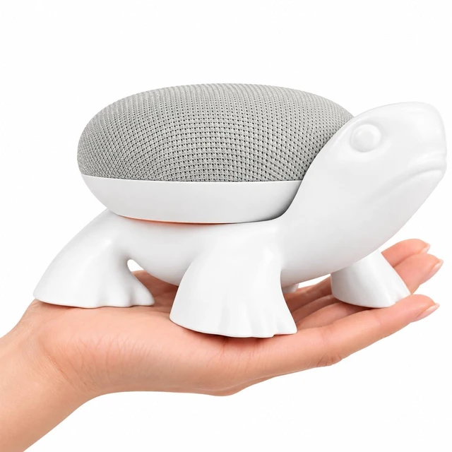 Main image of Turtle Google Home Holder Stand, Google Home mini and Google-nest mini Decorative Turtle Stand Holder Mount, Accessories for Google Home Mini, Google Speaker, Protective Stand for Google Home Mini