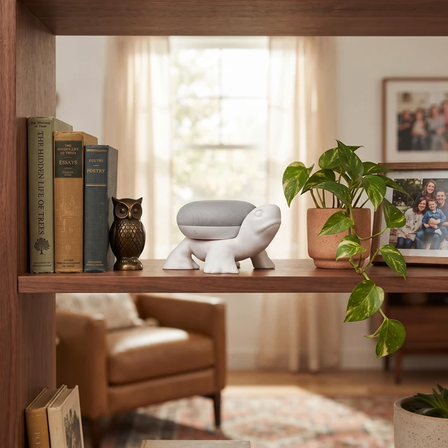 Alt view image 7 of 7 - Turtle Google Home Holder Stand, Google Home mini and Google-nest mini Decorative Turtle Stand Holder Mount, Accessories for Google Home Mini, Google Speaker, Protective Stand for Google Home Mini