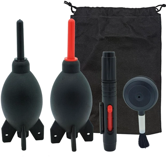 Main image of Lens Cleaning Kit Contains Rubber Rocket Air Blower Duster & Cleaning Pen | Equipped with air blowers and double-ended cleaning pen, removes dust & smudges for lenses, telescopes and digital screens